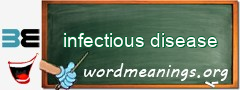 WordMeaning blackboard for infectious disease